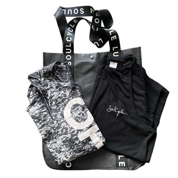 SoulCycle Racer Back Tank Tops w/ Tote - Picture 1 of 6